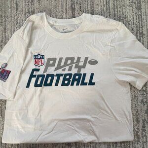 Nike Men's NFL Football Superbowl 2024 LVIII White Short Sleeve T-Shirt -Size L